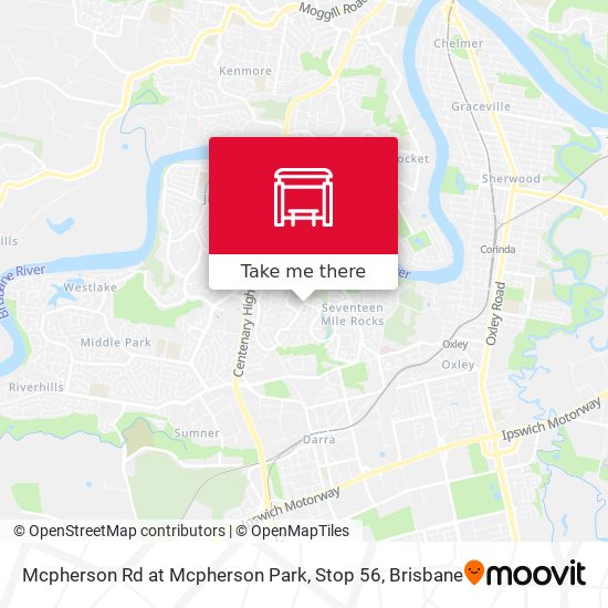 Mcpherson Rd at Mcpherson Park, Stop 56 map