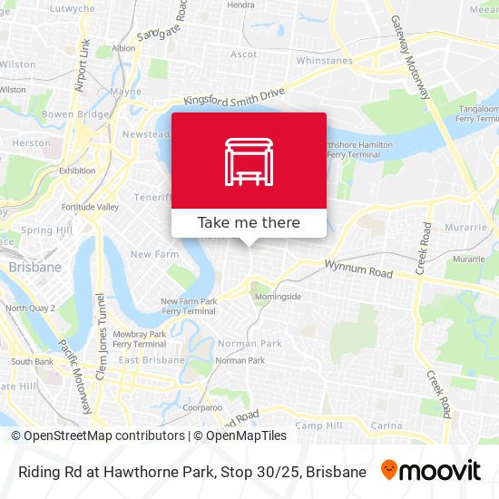 Riding Rd at Hawthorne Park, Stop 30 / 25 map
