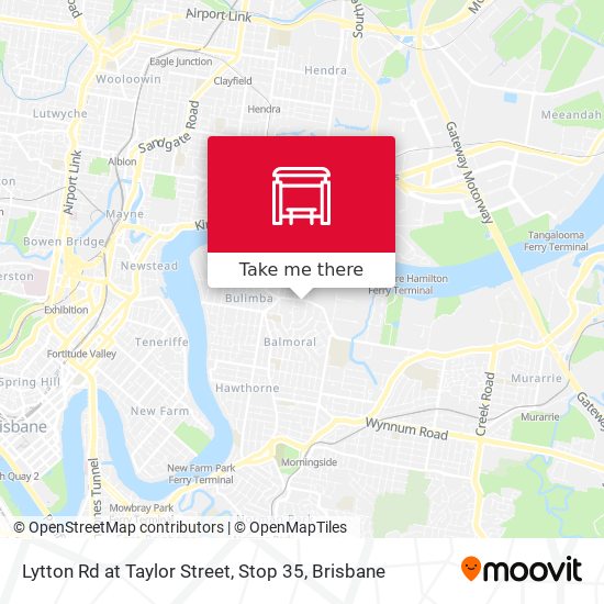 Lytton Rd at Taylor Street, Stop 35 map