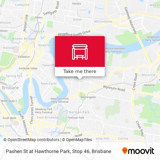 Pashen St at Hawthorne Park, Stop 46 map