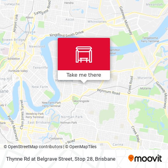 Thynne Rd at Belgrave Street, Stop 28 map