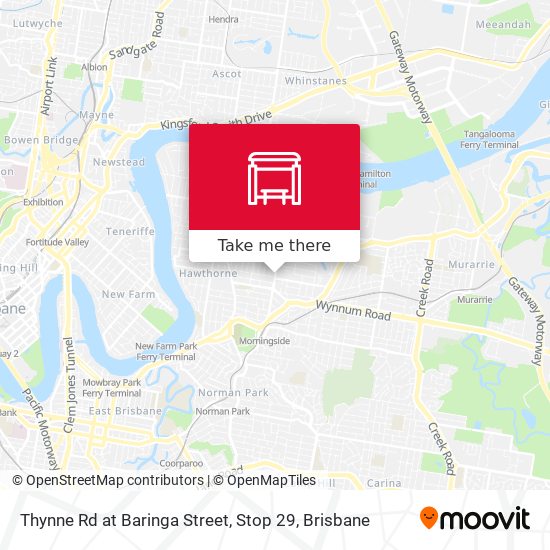 Thynne Rd at Baringa Street, Stop 29 map