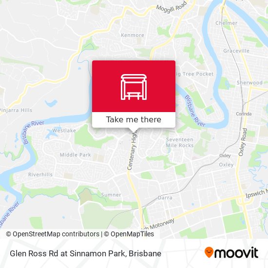 Glen Ross Rd at Sinnamon Park map