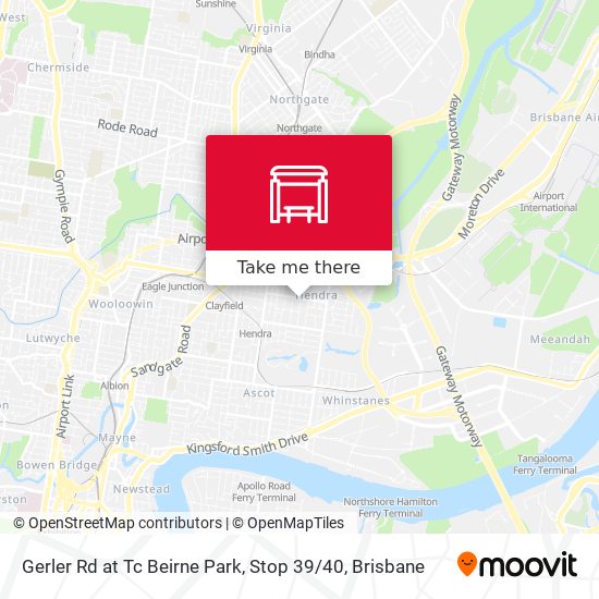 Gerler Rd at Tc Beirne Park, Stop 39 / 40 map