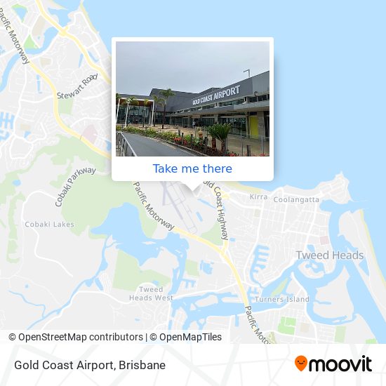 Mapa Gold Coast Airport
