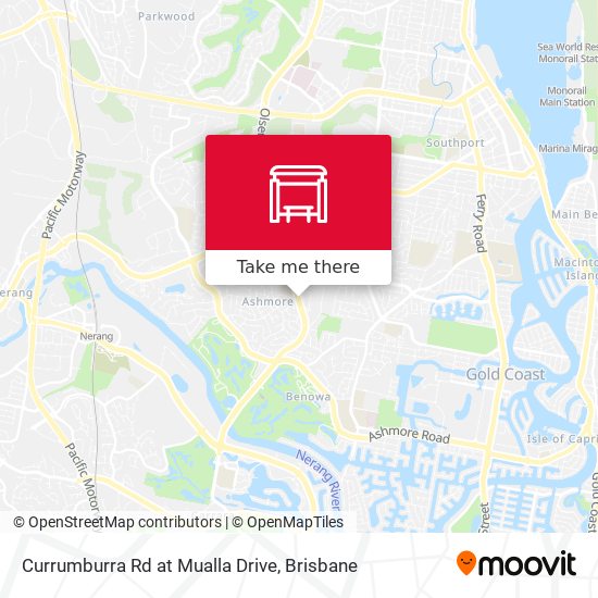 Currumburra Rd at Mualla Drive map