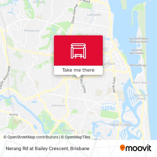 Mapa Nerang Rd at Bailey Crescent