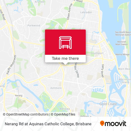 Nerang Rd at Aquinas Catholic College map