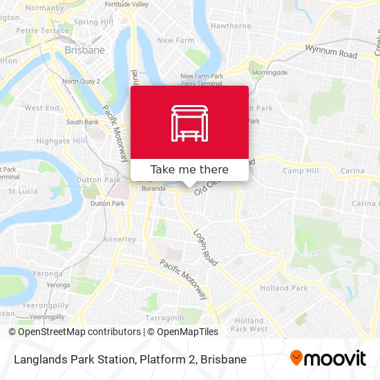 Langlands Park Station, Platform 2 map