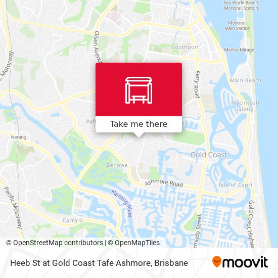 Mapa Heeb St at Gold Coast Tafe Ashmore