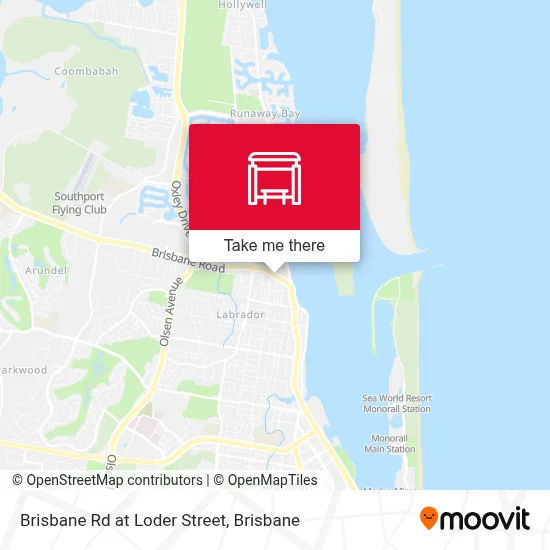 Mapa Brisbane Rd at Loder Street