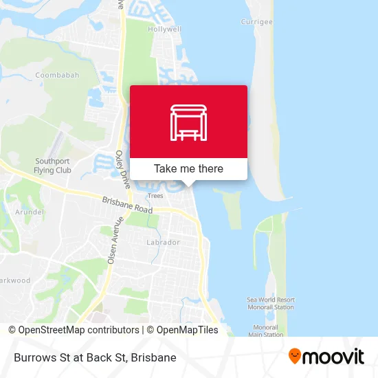 Mapa Burrows St at Back St