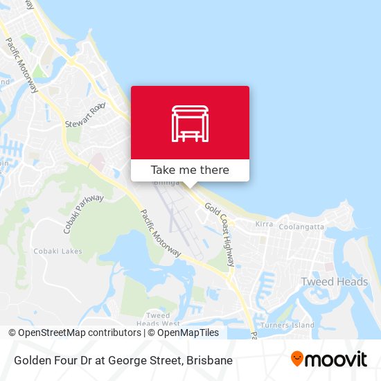 Golden Four Dr at George Street map