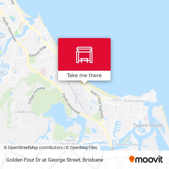 Golden Four Dr at George Street map