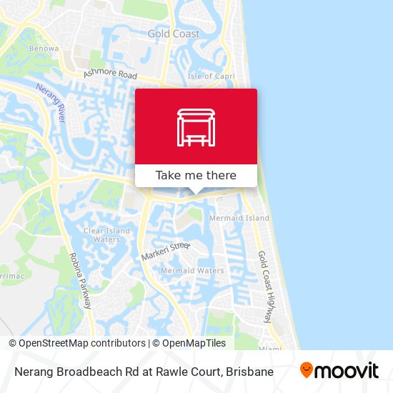 Nerang Broadbeach Rd at Rawle Court map