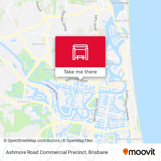 Ashmore Road Commercial Precinct map