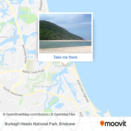 Mapa Burleigh Heads National Park