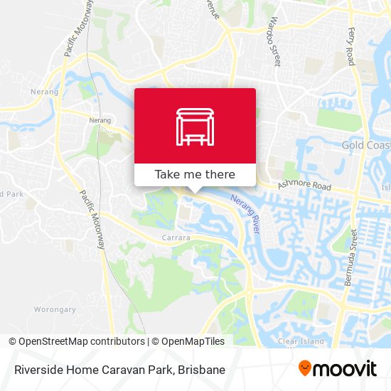 Mapa Riverside Home Caravan Park