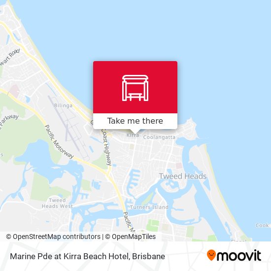 Marine Pde at Kirra Beach Hotel map