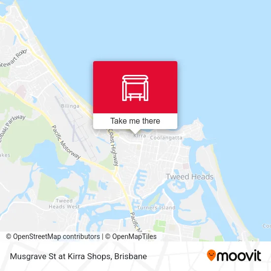 Musgrave St at Kirra Shops map