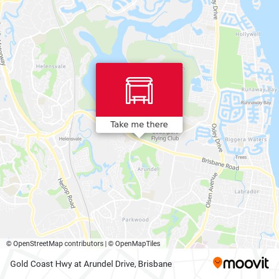 Gold Coast Hwy at Arundel Drive map