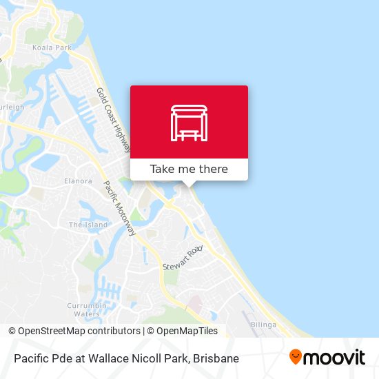 Mapa Pacific Pde at Wallace Nicoll Park