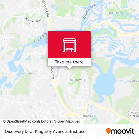 Discovery Dr at Kingaroy Avenue map