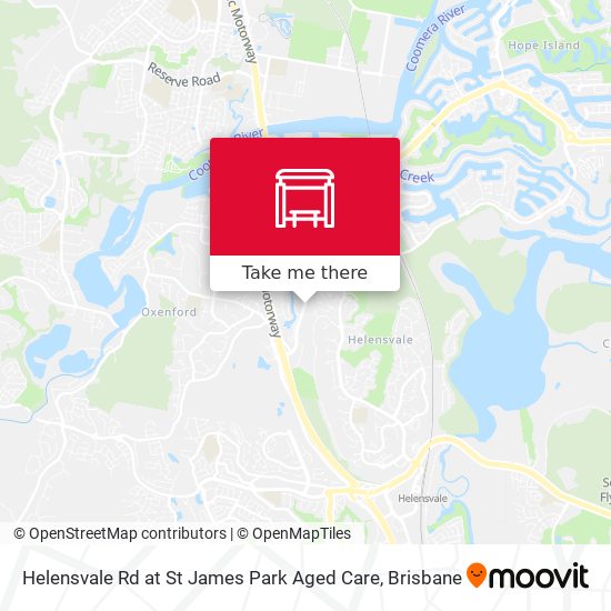 Helensvale Rd at St James Park Aged Care map