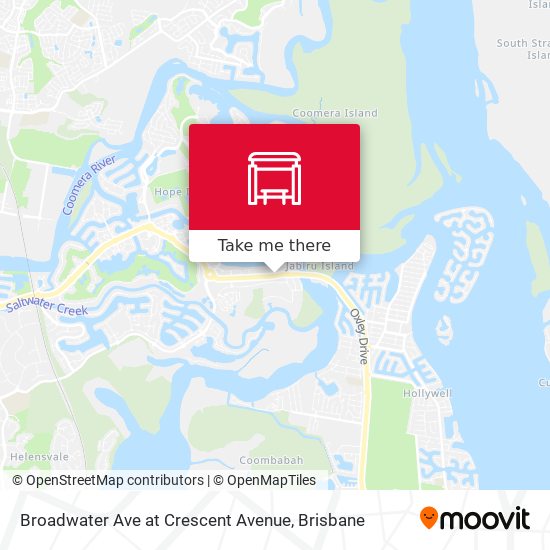 Broadwater Ave at Crescent Avenue map