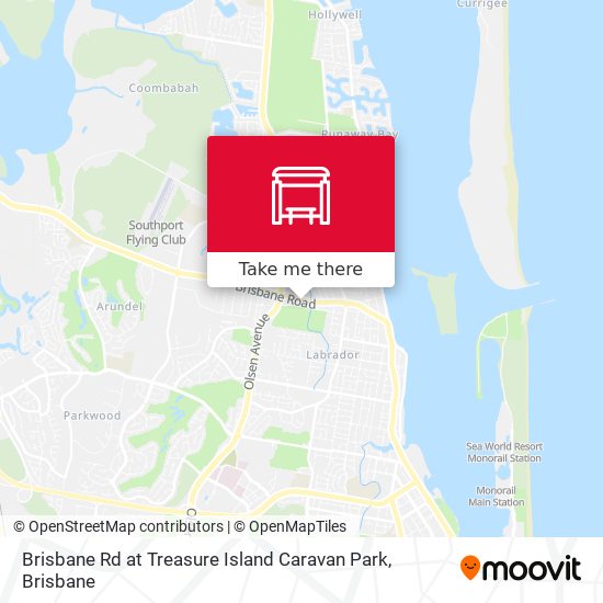 Brisbane Rd at Treasure Island Caravan Park map