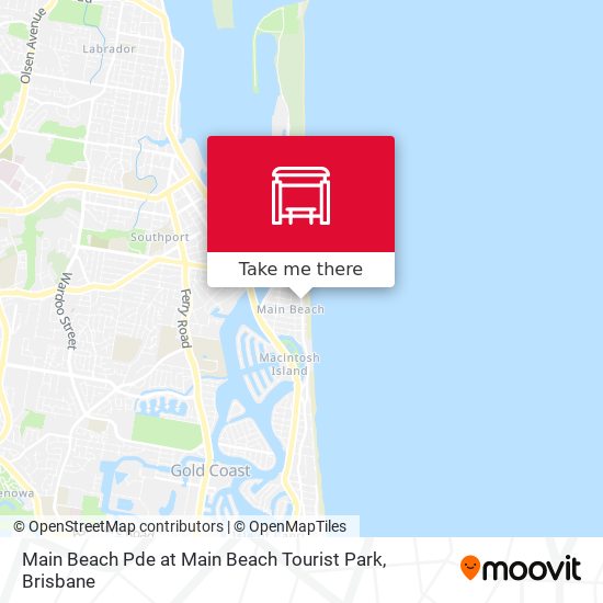 Mapa Main Beach Pde at Main Beach Tourist Park