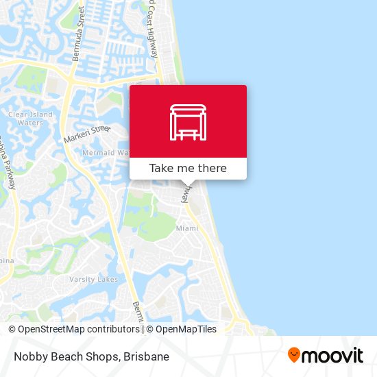 Mapa Nobby Beach Shops