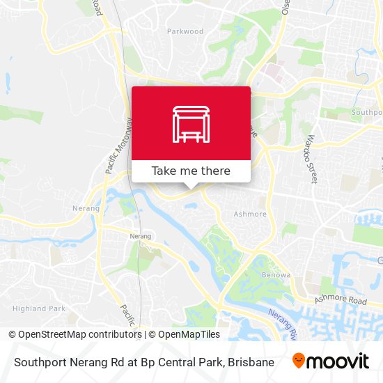 Southport Nerang Rd at Bp Central Park map