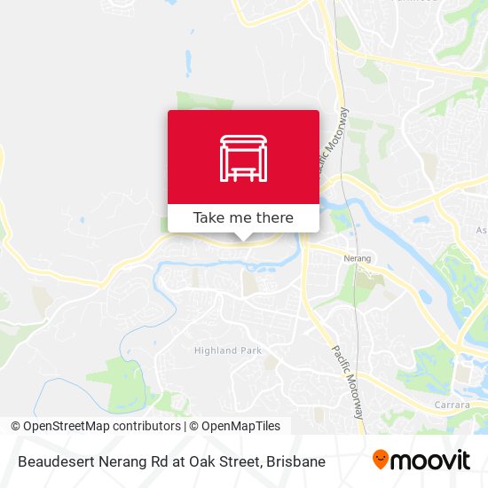 Beaudesert Nerang Rd at Oak Street map