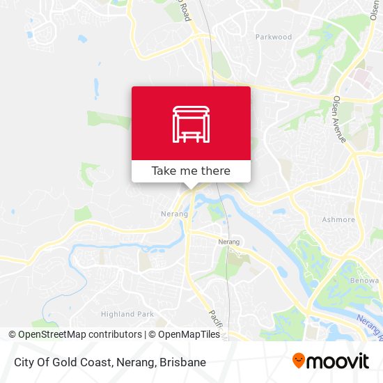 City Of Gold Coast, Nerang map