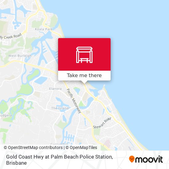 Gold Coast Hwy at Palm Beach Police Station map
