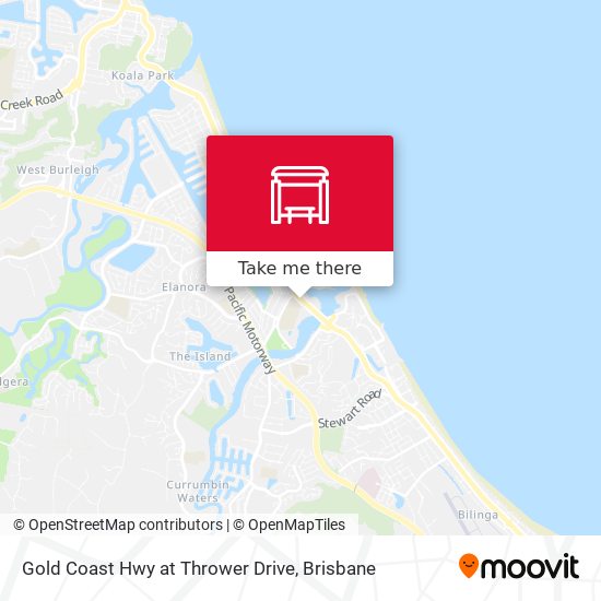 Gold Coast Hwy at Thrower Drive map