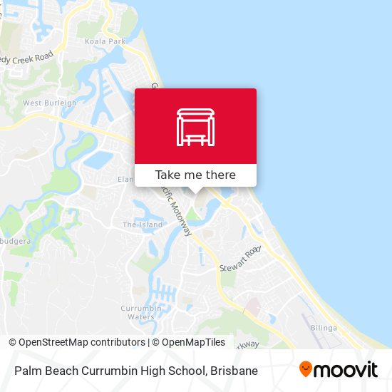 Palm Beach Currumbin High School map