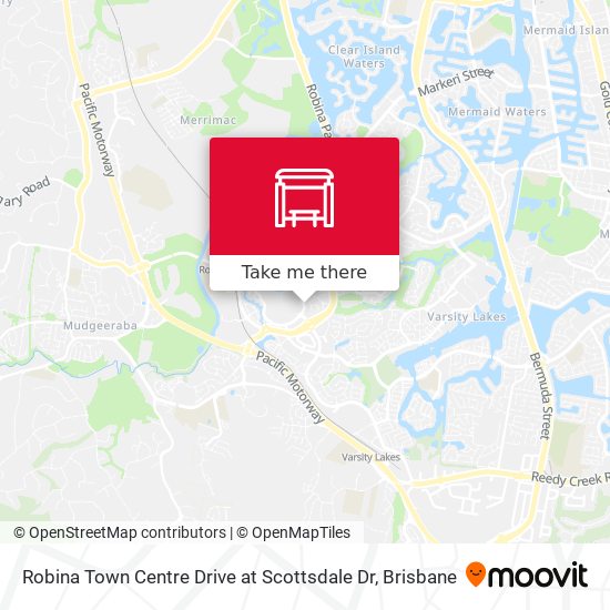 Mapa Robina Town Centre Drive at Scottsdale Dr