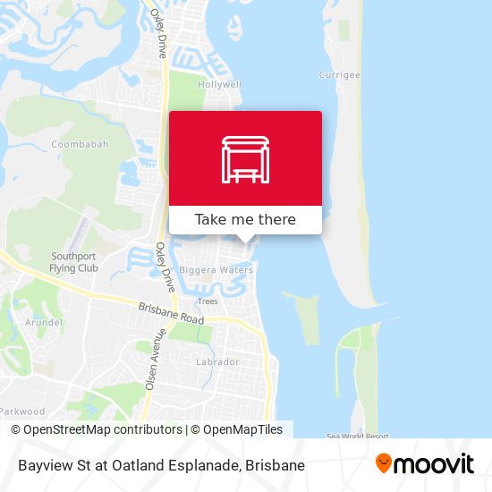 Mapa Bayview St at Oatland Esplanade