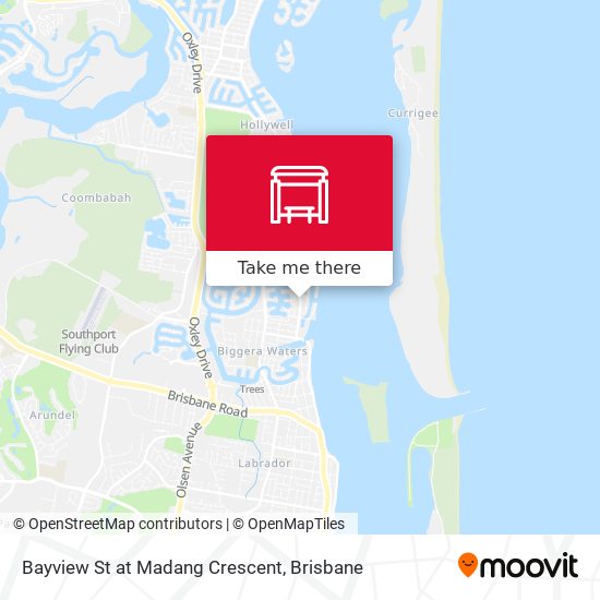 Bayview St at Madang Crescent map