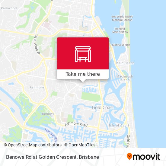 Mapa Benowa Rd at Golden Crescent