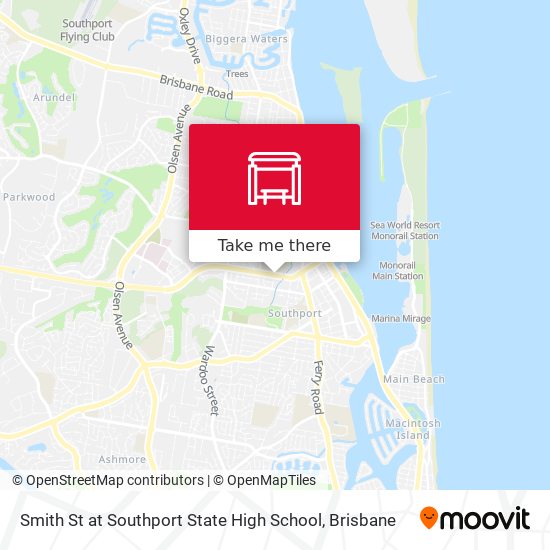 Smith St at Southport State High School map