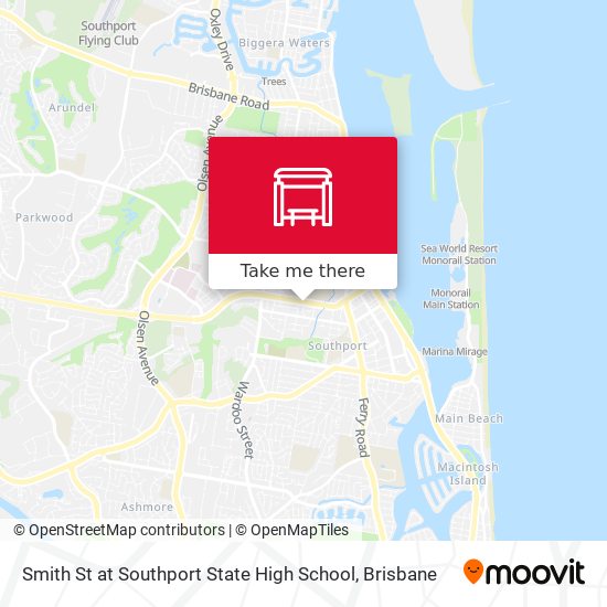 Smith St at Southport State High School map