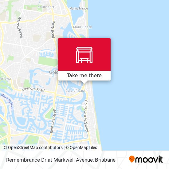 Remembrance Dr at Markwell Avenue map