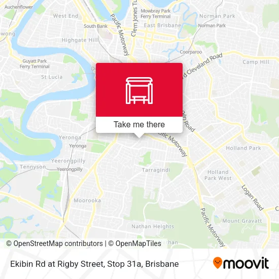 Ekibin Rd at Rigby Street, Stop 31a map