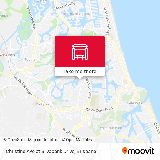 Christine Ave at Silvabank Drive map