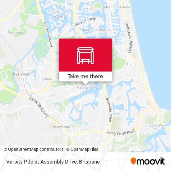 Varsity Pde at Assembly Drive map