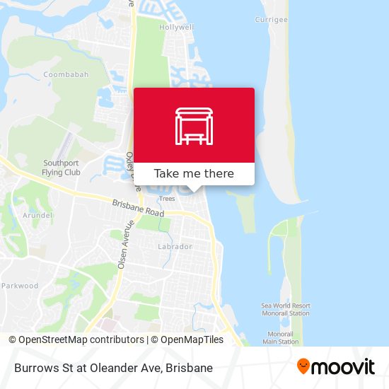 Burrows St at Oleander Ave map