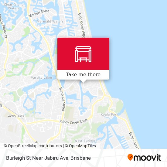 Burleigh St Near Jabiru Ave map